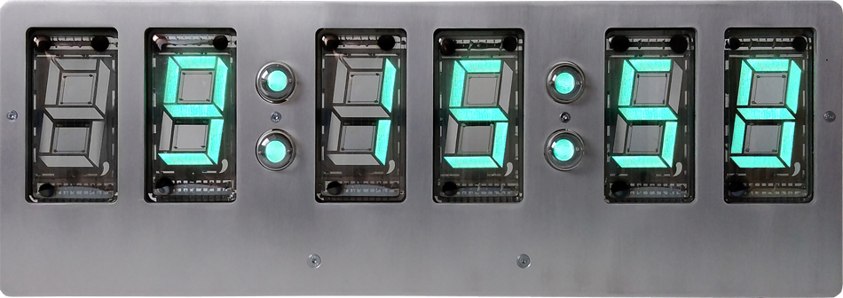 VFD-clock with 3.15" digit height  (ILC1-1/8LV)